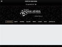 Tablet Screenshot of eventsbyadamafara.com